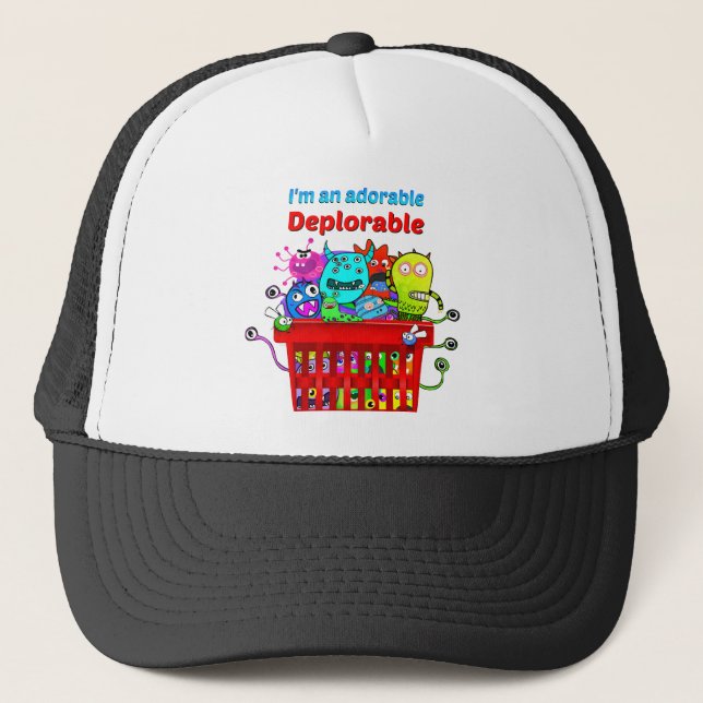 Boné Deplorável adorável, cesta de Deplorables (Frente)