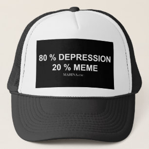 Boné DEPRESSION/MEME - Chapéu do camionista