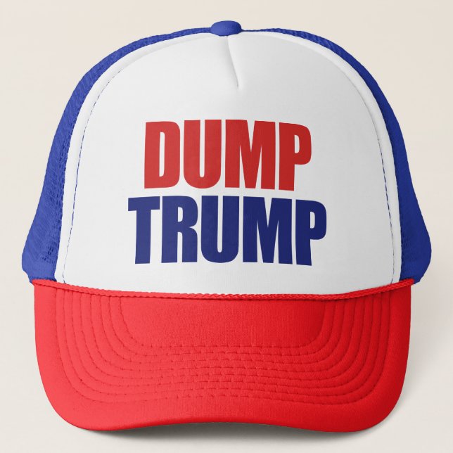 Boné Derrube Trump - Impeça o Presidente Trump (Frente)