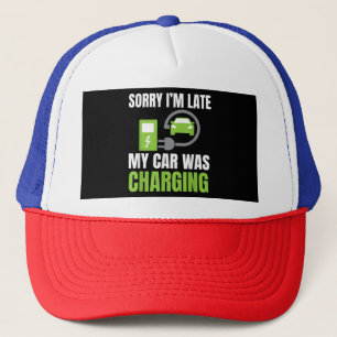 Boné Desculpe, estou atrasado. Meu carro estava cobrand