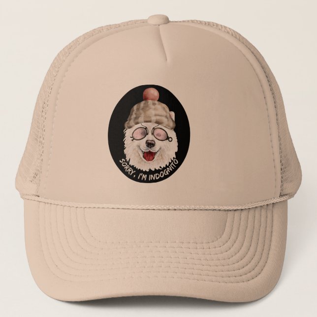 Boné DESCULPE, SOU O Cachorro engraçado INDOGNITO (Spit (Frente)