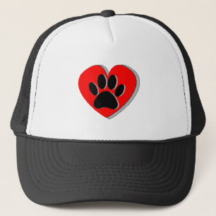 Boné Desenho Cardíaco de Pata Cão