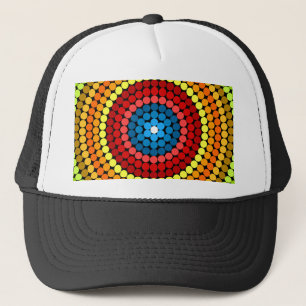 Boné Desenho de Arte Mandala Abstrata Pontilhada-65904