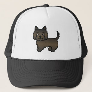 Boné Desenho de Cartoon Terrier do Cairn do Brindle Esc