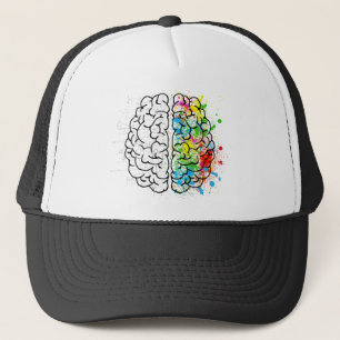 Boné desenho de ideias de psicologia do cérebro