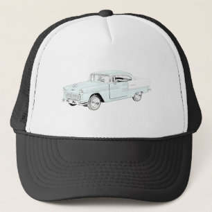 Boné Desenho De Lápis De Ar Chevy Bel De Dois Tom De 1