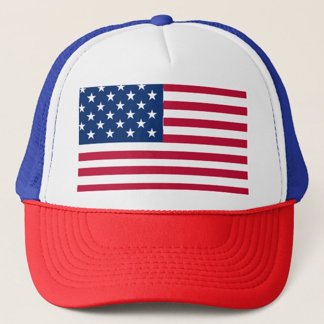 Boné Desenho de Orgulho da Bandeira Americana dos EUA (Frente)