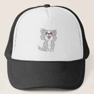 Boné Desenho Feliz de Gato Feliz, Aestésico, De Gato