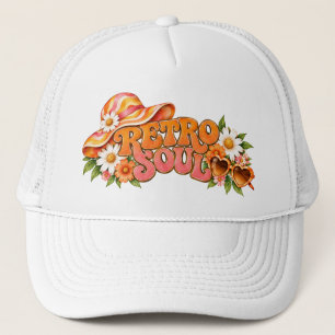 Boné Desenho Floral Retro Soul de 1970
