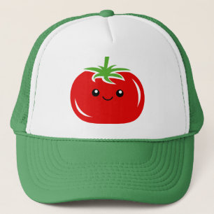 Boné Desenho vegetal do tomate vermelho-kawaii