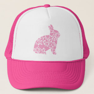 Boné Desenhos animados cor-de-rosa bonitos dos coraçõ