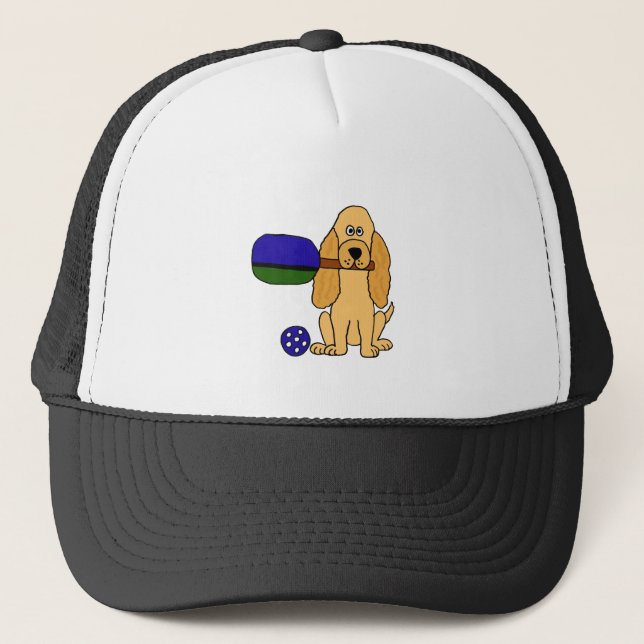 Boné Desenhos animados do CI Pickleball cocker spaniel (Frente)