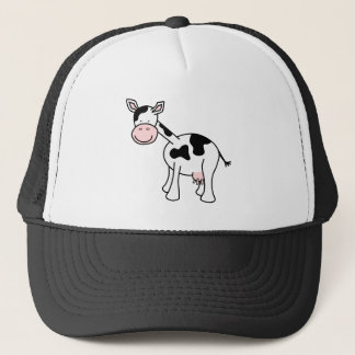 Boné Desenhos animados preto e branco da vaca