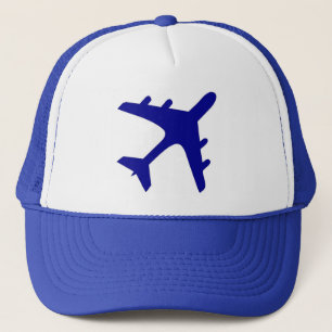 Boné Design de avião branco azul