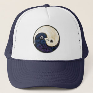 Boné Design de baseball Yin Yang com pombas