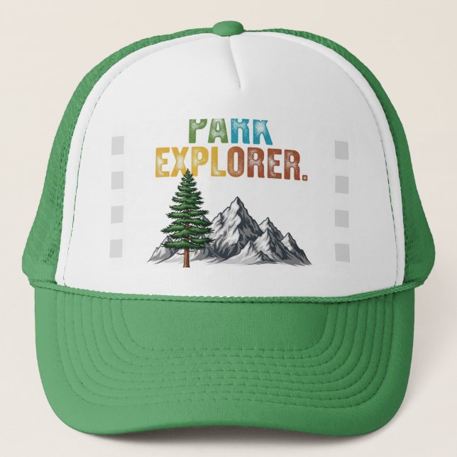 Boné Design de camiseta Park Explorer. (Frente)