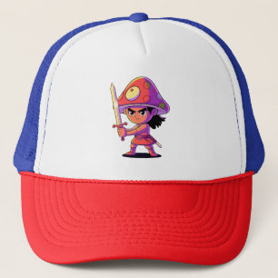 Boné Design de Combate de Cogumelo Negrito