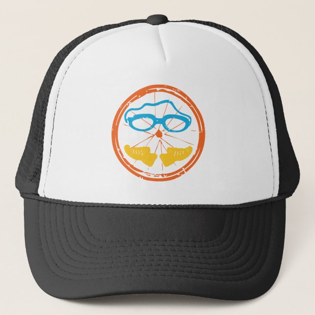 Boné Design de diversão Triathlon (Frente)
