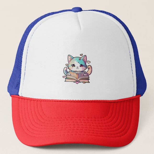 Boné design de gato fofo (Frente)