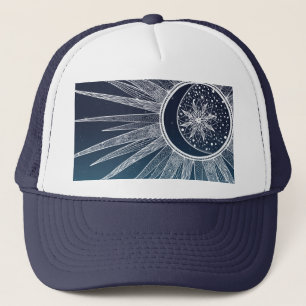 Boné Design de Gradiente Azul Mandala