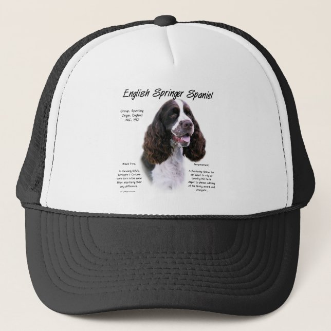 Boné Design de História do Inglês Springer Spaniel (fíg (Frente)