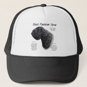 Boné Design de História do Terrier Negro Russo