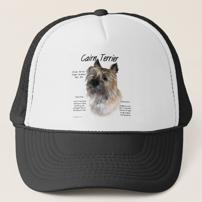 Boné Design de Histórico de Terrier do Cairn (Frente)