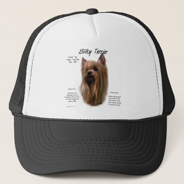 Boné Design de Histórico de Terrier Silky (Frente)