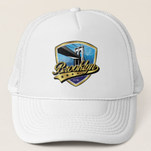 Boné Design de logotipo swoosh dourado elegante do Broo