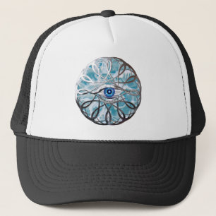 Boné Design de olhos místicos cromo