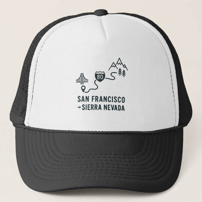 Boné Design de Rota de San Francisco para Sierra Nevada (Frente)