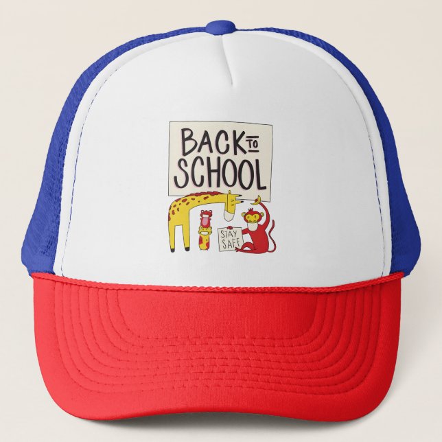 Boné Design de Segurança para Animais Escolares (Frente)