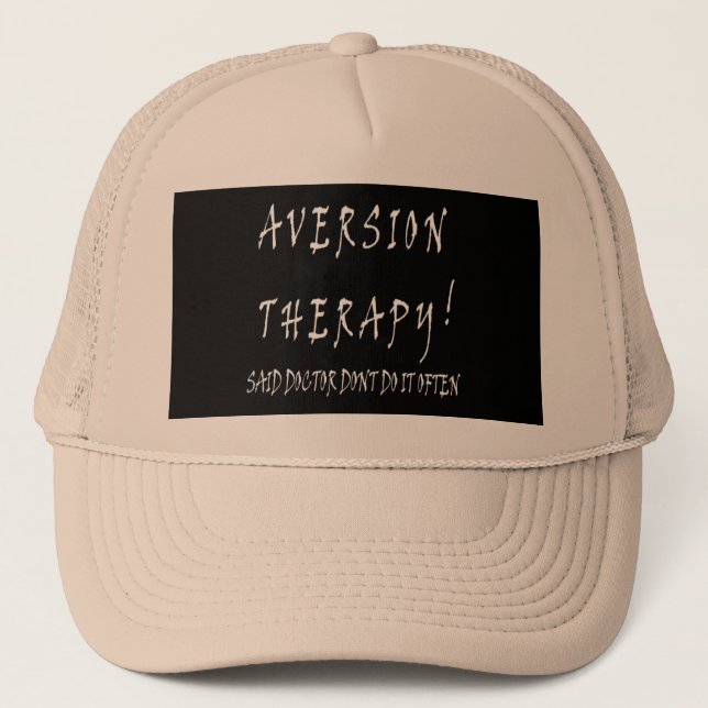 Boné design de Terapêutica de Aversão engraçada para mé (Frente)