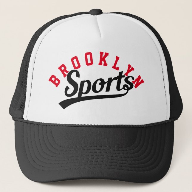 Boné Design de texto: ESPORTE preto + seu próprio texto (Frente)