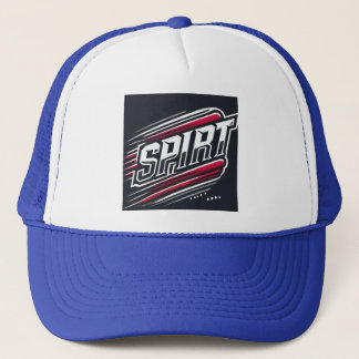 Boné Design de Tipografia Esportiva Espelhada SPIRIT
