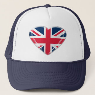 Boné Design do coração de Union Jack