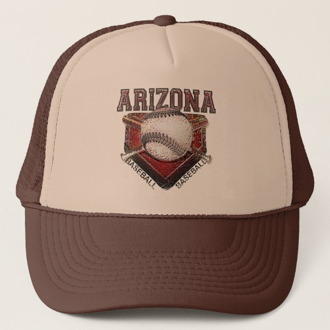 Boné Design do estilo do Grunge do basebol da arizona (Frente)
