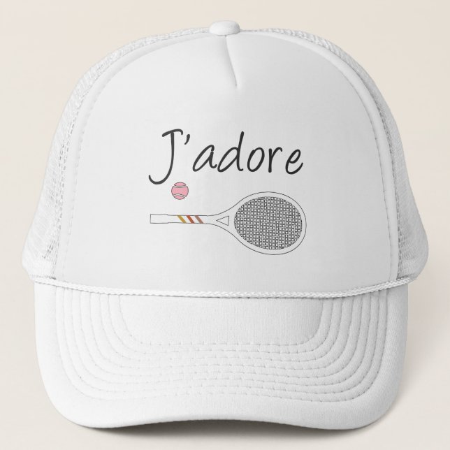 Boné Design do jogador de Tênis francês Chic J'adore (Frente)