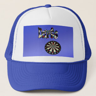 Boné Design do Logotipo Darts Azul,