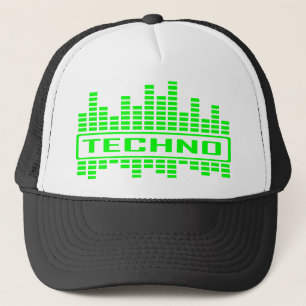 Boné Design do ritmo de Techno