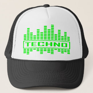 Boné Design do ritmo de Techno