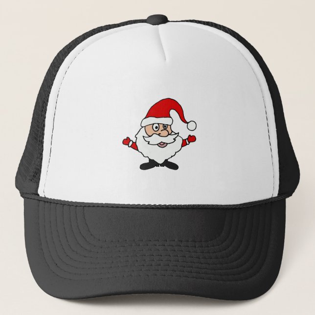 Boné Design engraçado do Natal de Papai Noel (Frente)