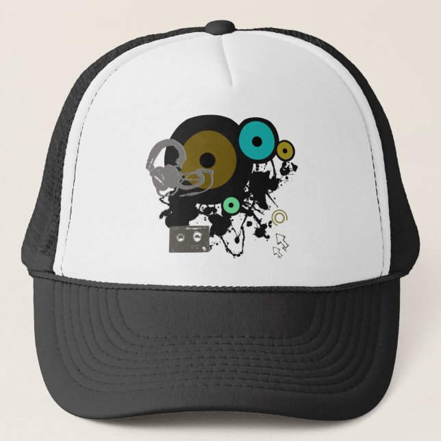 Boné Design gráfico da música! (Frente)
