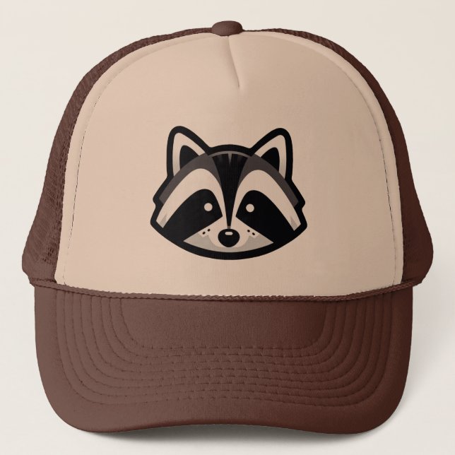 Boné Design Simple Raccoon (Frente)