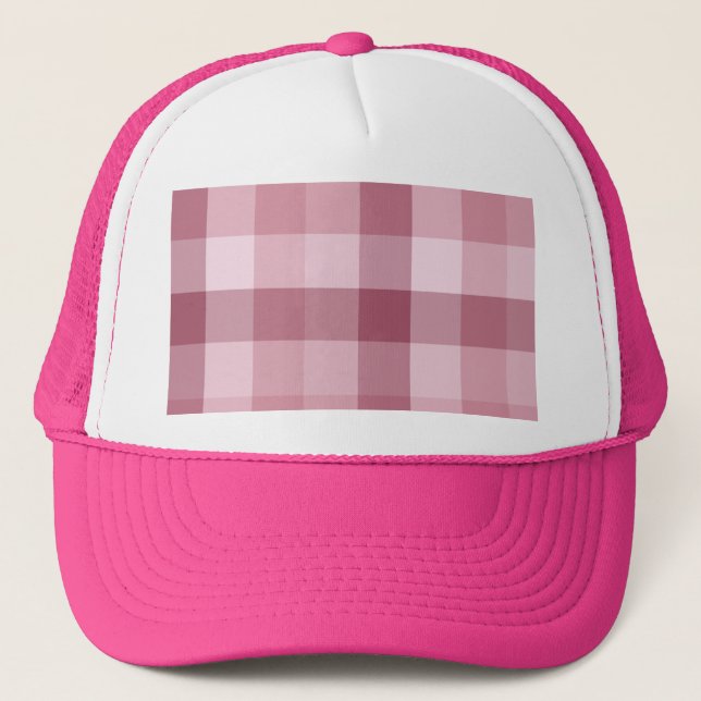 Boné Design Xadrez de Ginga Rosa (Frente)
