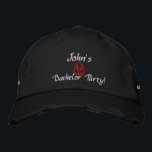 Boné Despedida de solteiro I Preta<br><div class="desc">Um na moda e um Chapéu bordado personalizado para cada Bachelorette Bash!</div>