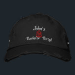 Boné Despedida de solteiro I Preta<br><div class="desc">Um na moda e um Chapéu bordado personalizado para cada Bachelorette Bash!</div>