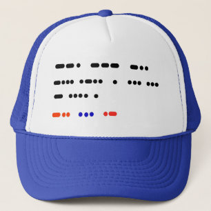 Boné Deus abençoe The USA Morse Code Hat