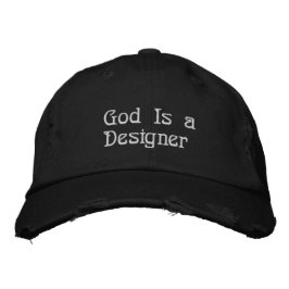 Boné Deus é um Designer | Bordado Faith Hat