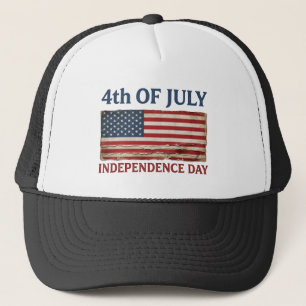 Boné Dia da Independência de 4 de Julho Vintage America